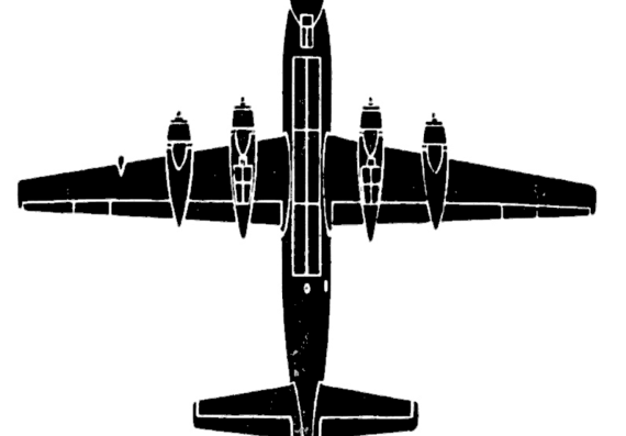 Самолет Canadair CL-28 Argus - чертежи, габариты, рисунки
