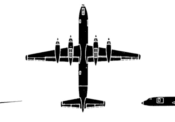 Самолет Canadair CL-44 Yukon - чертежи, габариты, рисунки