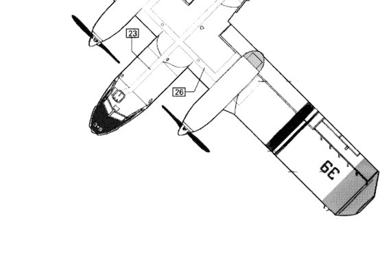 Самолет Canadair CL 415 - чертежи, габариты, рисунки