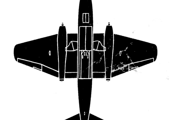 Самолет Canberra B-8 - чертежи, габариты, рисунки