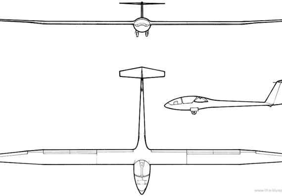 Caproni A-21 Calif aircraft - drawings, dimensions, figures