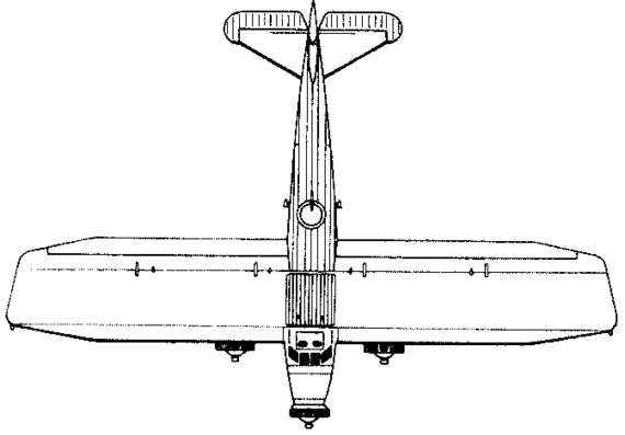 Самолет Caproni Ca.101 (Italy) (1927) - чертежи, габариты, рисунки