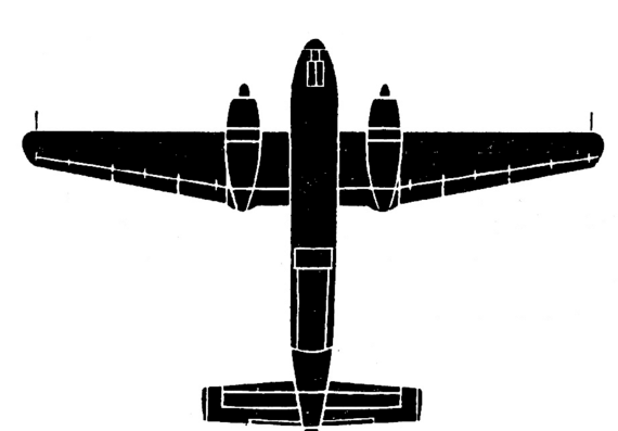 Самолет Caribou - чертежи, габариты, рисунки