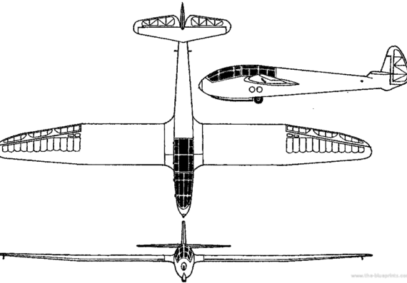 Самолет Castel-Mauboussin Jalon - чертежи, габариты, рисунки