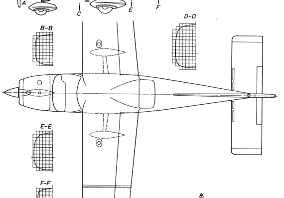 Cessna 177 Cardinal aircraft - drawings, dimensions, figures