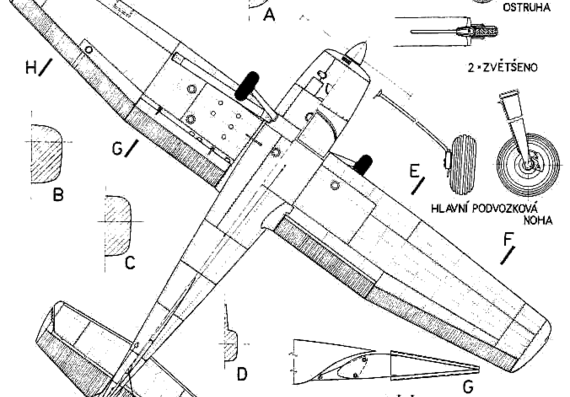 Cessna 185 Skywagon aircraft - drawings, dimensions, figures