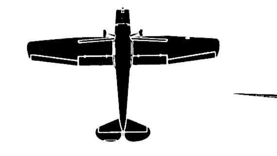 Самолет Cessna L-19 Birddog - чертежи, габариты, рисунки