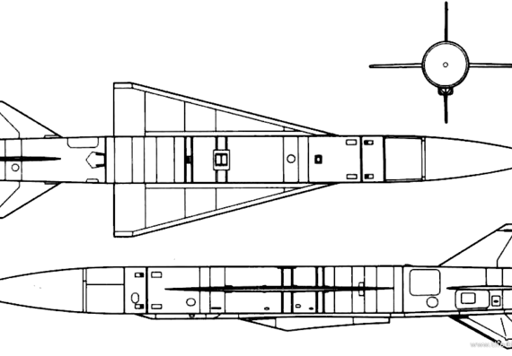 Ch-22M aircraft (AS-4 Kitchen) - drawings, dimensions, figures