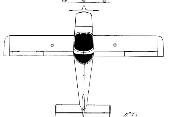 Самолет Chasles LMC-1 Sprintair - чертежи, габариты, рисунки