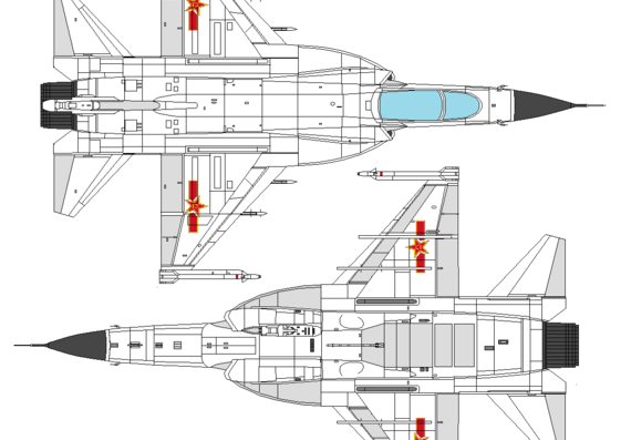 Chengdu FC-1 Xiaolong aircraft - drawings, dimensions, figures