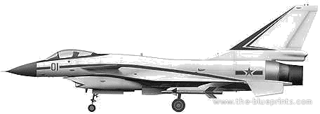 Chengdu J-10 aircraft - drawings, dimensions, figures