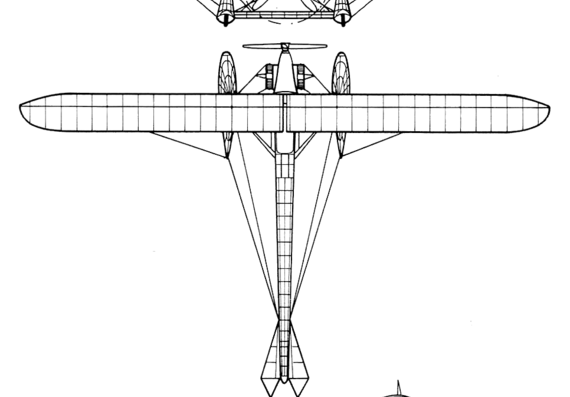 Plane Coanda (1911) - drawings, dimensions, figures