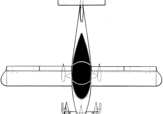 Самолет Colomban MC-10 Cri-Cri - чертежи, габариты, рисунки