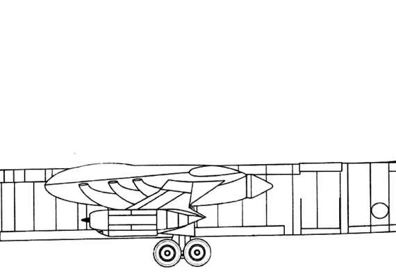 Самолет Convair B-36D Peacemaker - чертежи, габариты, рисунки