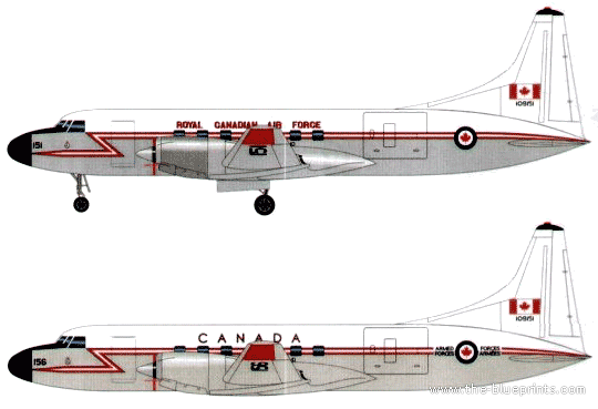 Самолет Convair CC-109 - чертежи, габариты, рисунки