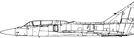 Самолет Convair F-106B Delta Dart - чертежи, габариты, рисунки