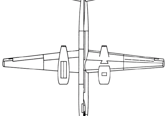 Самолет Convair XB-46 (USA) (1947) - чертежи, габариты, рисунки