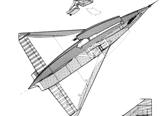 Convair XF2Y-1 Sea Dart aircraft - drawings, dimensions, figures