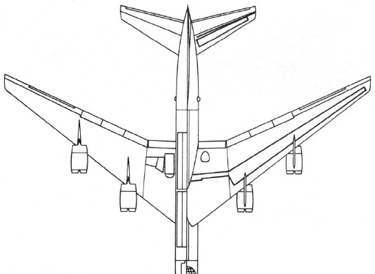 Самолет Convair YB-60 (USA) (1952) - чертежи, габариты, рисунки