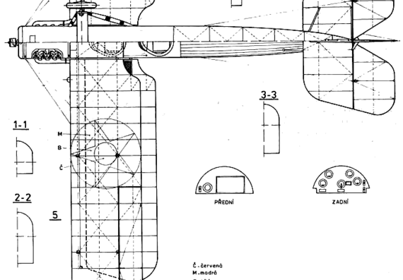 Самолет Curtiss JN-4 Jenny - чертежи, габариты, рисунки