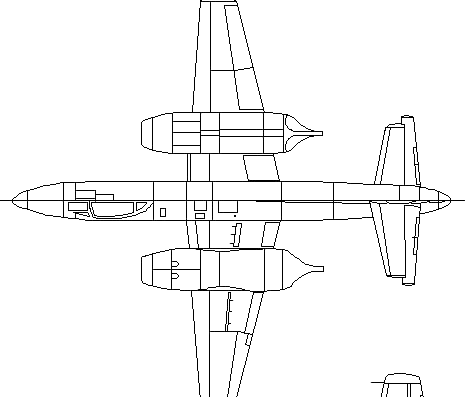 Самолет Curtiss P-87 - чертежи, габариты, рисунки