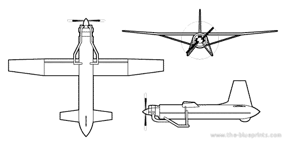 Самолет D-4 NPU - чертежи, габариты, рисунки