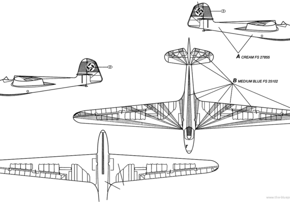 Самолет DFS Habicht Sailplane - чертежи, габариты, рисунки