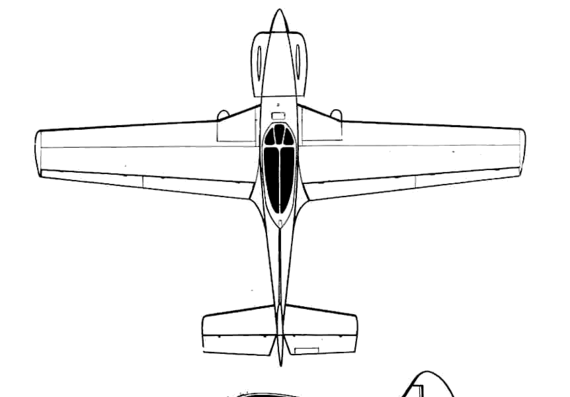 Самолет Dabos DC-01 Rapace - чертежи, габариты, рисунки