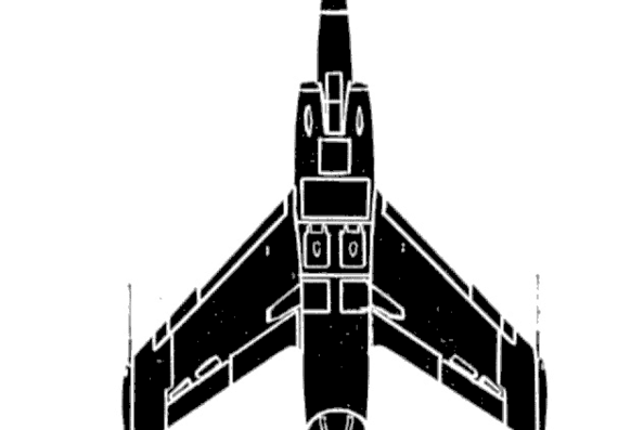 Самолет Dassault Etendard IVM - чертежи, габариты, рисунки