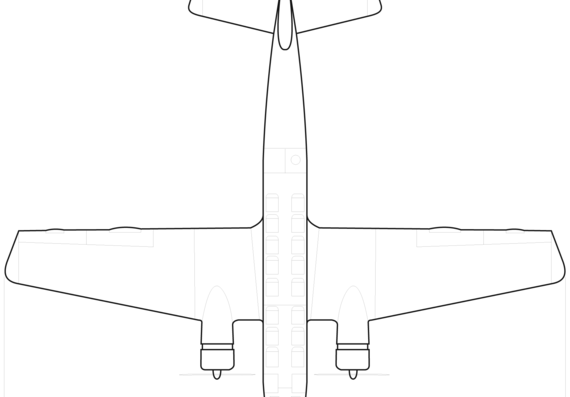 Самолет Dassault MB 220 - чертежи, габариты, рисунки
