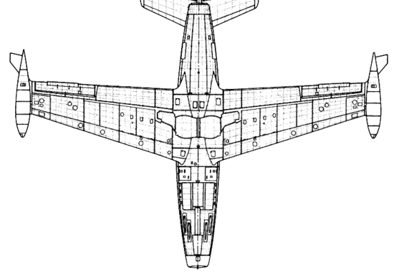 Dassault MD 450 Ouragan aircraft - drawings, dimensions, figures