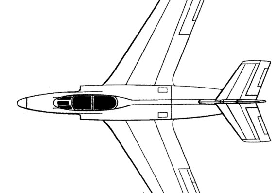 Самолет Dassault MD 453 Mystere III - чертежи, габариты, рисунки