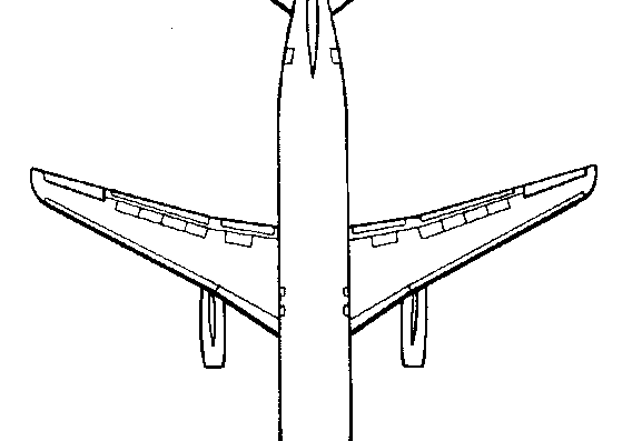 Самолет Dassault Mercure (France) (1971) - чертежи, габариты, рисунки