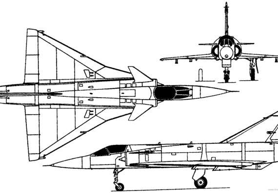 Самолет Dassault Mirage 3 NG (France) (1982) - чертежи, габариты, рисунки
