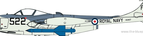 De Havilland Sea Venom FAW.21 - drawings, dimensions, figures
