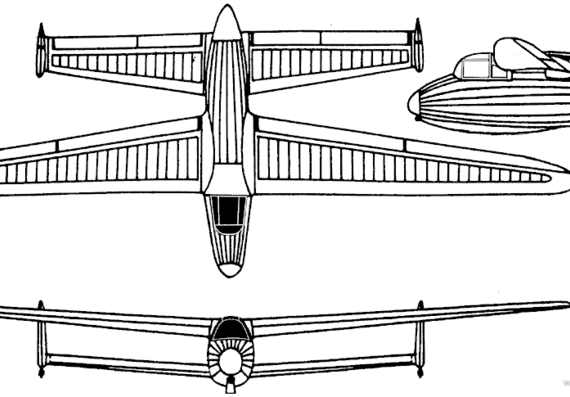 Delanne 190 aircraft - drawings, dimensions, figures