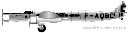 Самолет Dewoitine 338 - чертежи, габариты, рисунки
