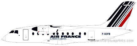Самолет Dornier 328 - чертежи, габариты, рисунки
