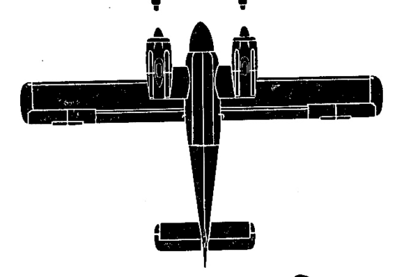 Самолет Dornier Do 28 - чертежи, габариты, рисунки