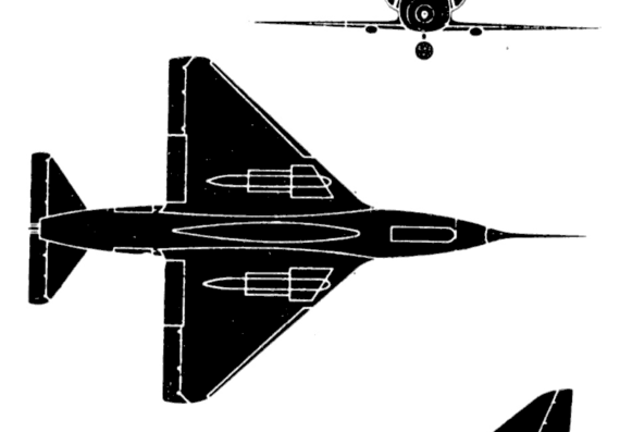 Самолет Douglas A-40 1 Skyhawk - чертежи, габариты, рисунки