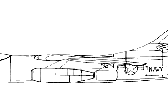 Самолет Douglas A3D-2 Skywarrior - чертежи, габариты, рисунки