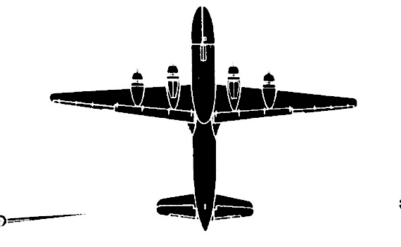 Самолет Douglas C-124 Globemaster - чертежи, габариты, рисунки