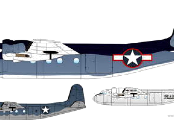 Самолет Douglas DC-5 R3D-1 - чертежи, габариты, рисунки