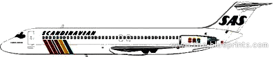 Самолет Douglas DC-9-41 - чертежи, габариты, рисунки