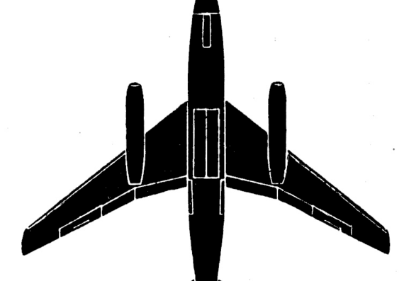 Самолет Douglas R-B 66a - чертежи, габариты, рисунки