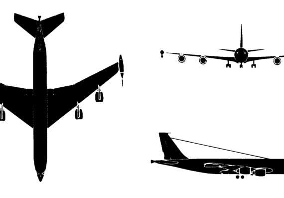 Самолет E-6-1 - чертежи, габариты, рисунки