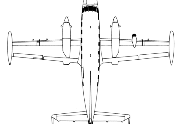 Самолет Embraer EMB-111 - чертежи, габариты, рисунки
