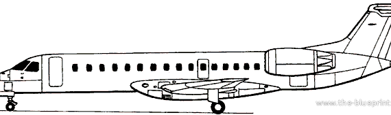 Самолет Embraer ERJ-140 (Brazil) (2000) - чертежи, габариты, рисунки