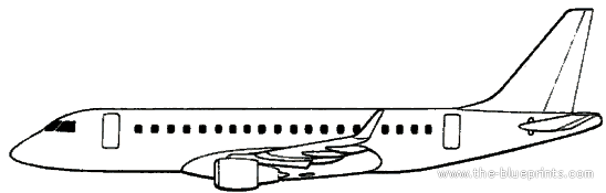 Самолет Embraer ERJ-175 (Brazil) (2003) - чертежи, габариты, рисунки