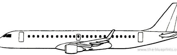 Самолет Embraer ERJ-190 (Brazil) (2004) - чертежи, габариты, рисунки